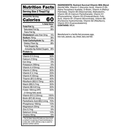 Nutrient Survival long shelf life powdered milk cans