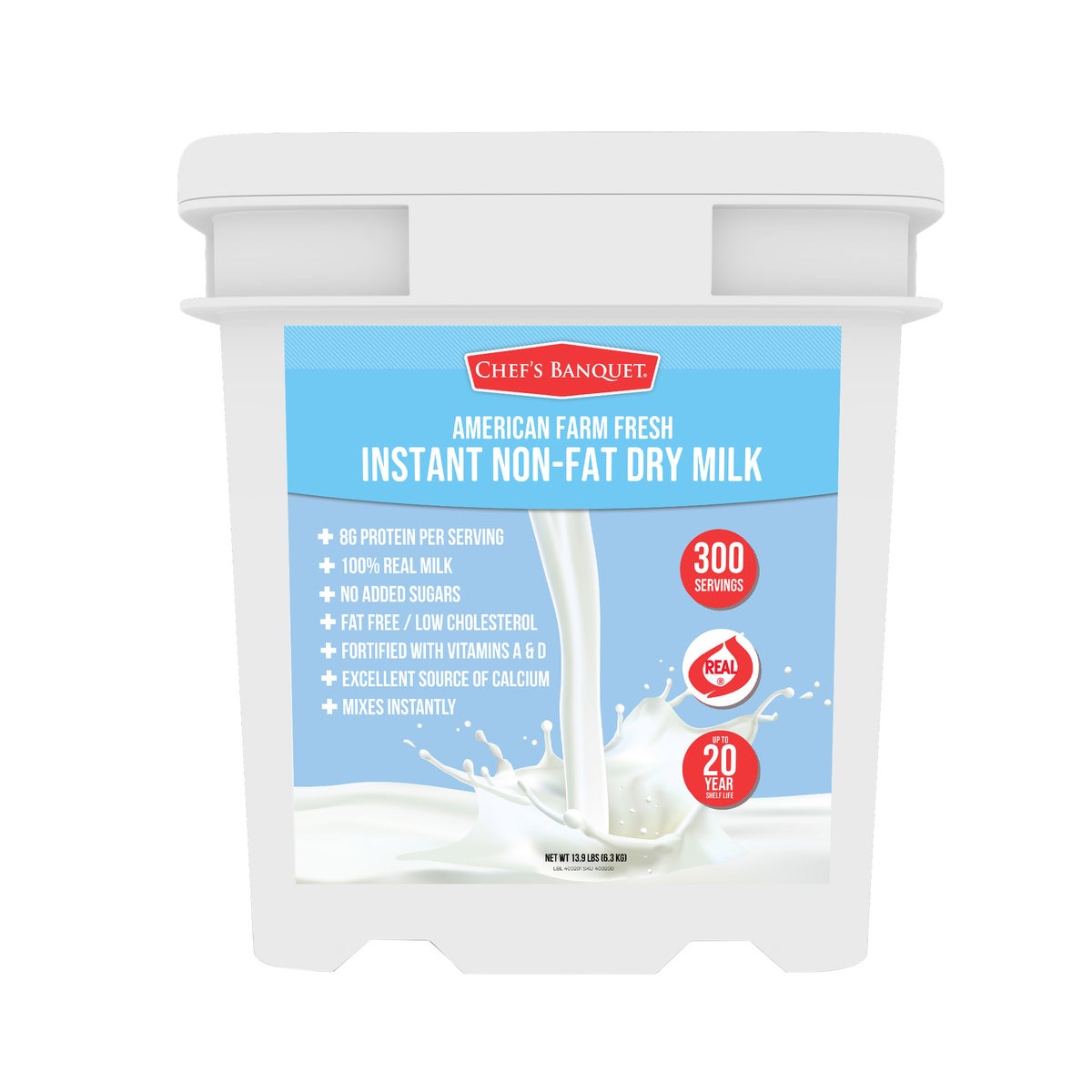 Chef's Banquet instant non-fat dry milk 300 servings