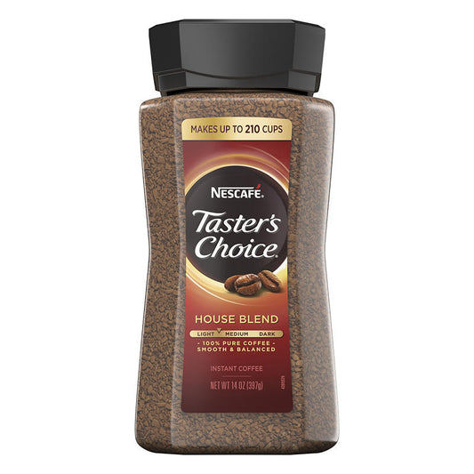Nescafe Taster's Choice House Blend instant coffee jar