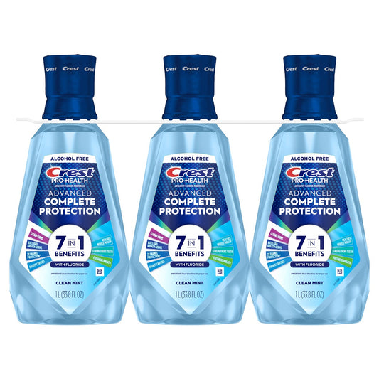 Crest Pro-Health Advanced mouthwash 3-pack bottles