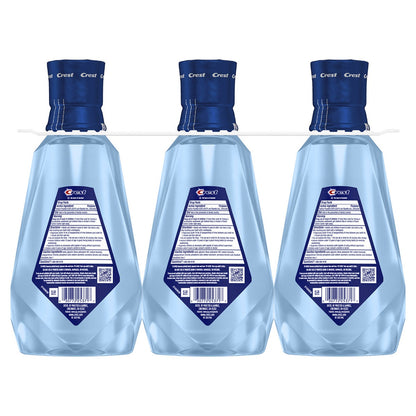 Alcohol-free Crest mouthwash with clean mint flavor