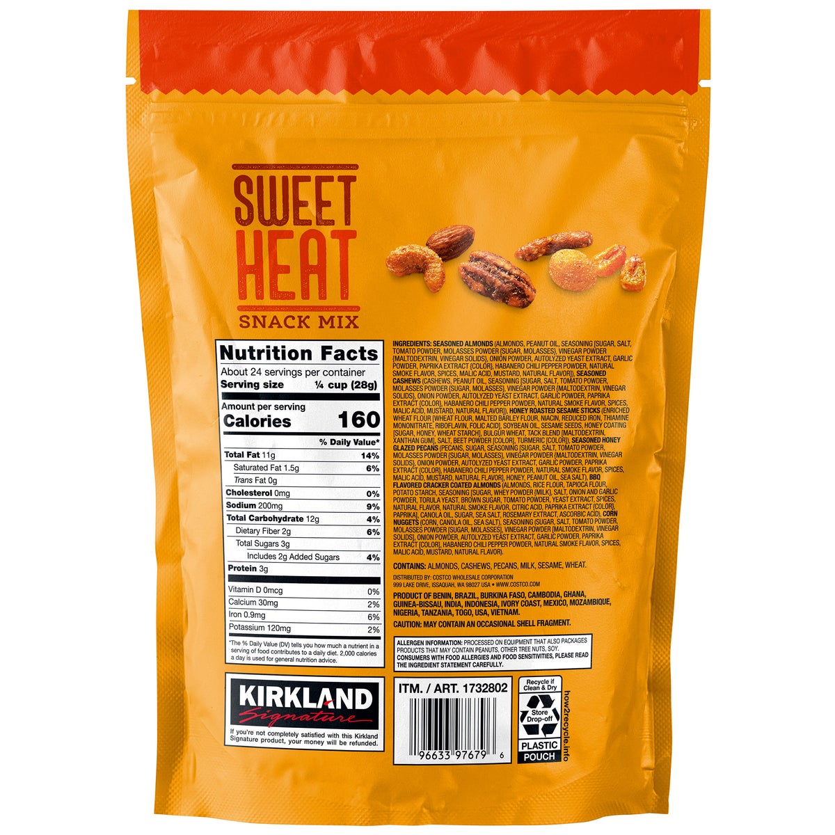 Kirkland Signature mixed nuts and sesame sticks snack