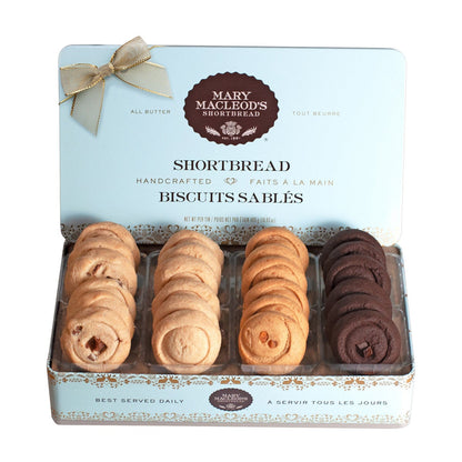Mary Macleod's blue keepsake shortbread tin