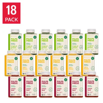 Pulp & Press organic cold-pressed juice variety pack 18-pack
