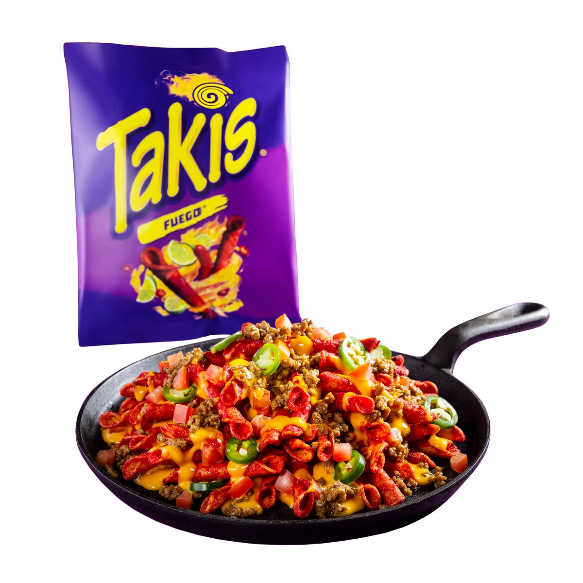 Takis Fuego 3.25 oz bag close-up