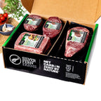 Premium ground beef packs included