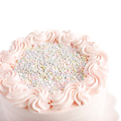 Festive almond cake with Pixie Fetti confetti
