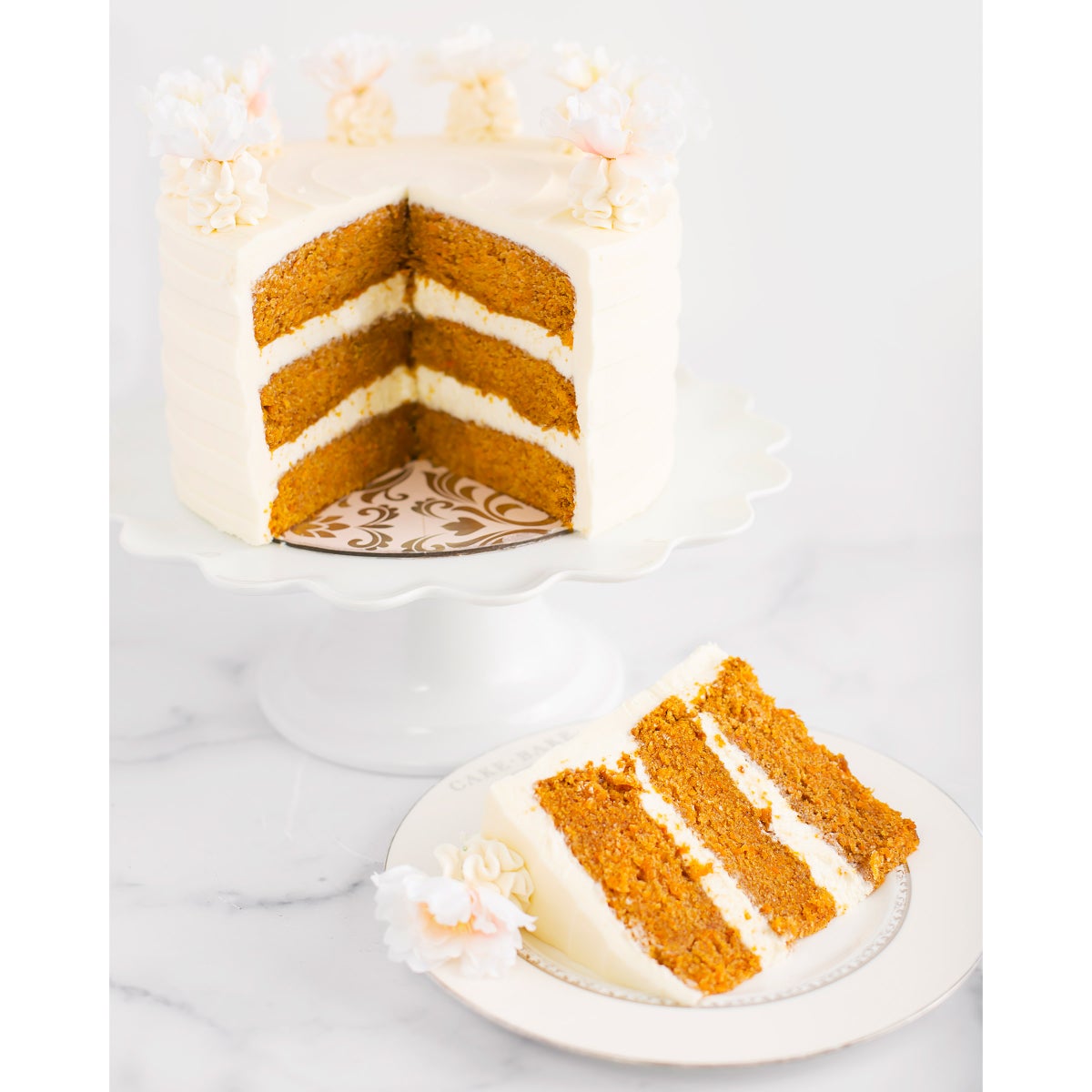 The Cake Bake Shop 8 inch carrot cake with cream cheese frosting