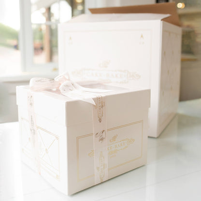 Elegant 8 inch celebration cake from The Cake Bake Shop