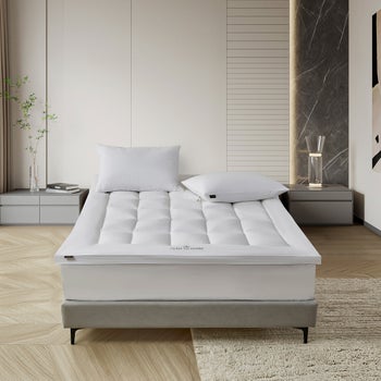 Farm to Home white organic cotton 2 inch mattress topper