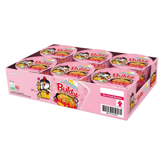 Samyang Buldak Carbonara spicy chicken ramen 6-count