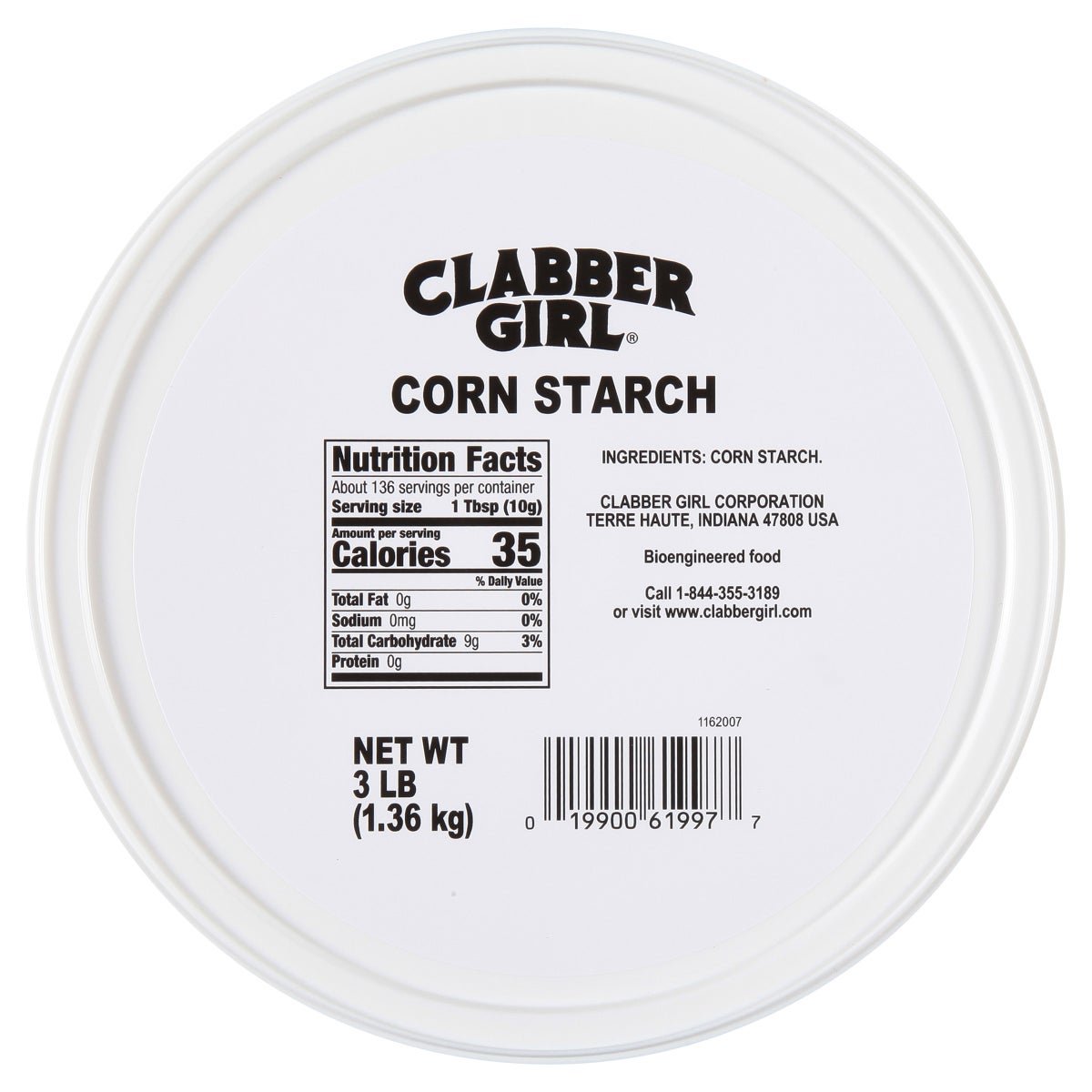 Gluten free Clabber Girl corn starch pantry staple