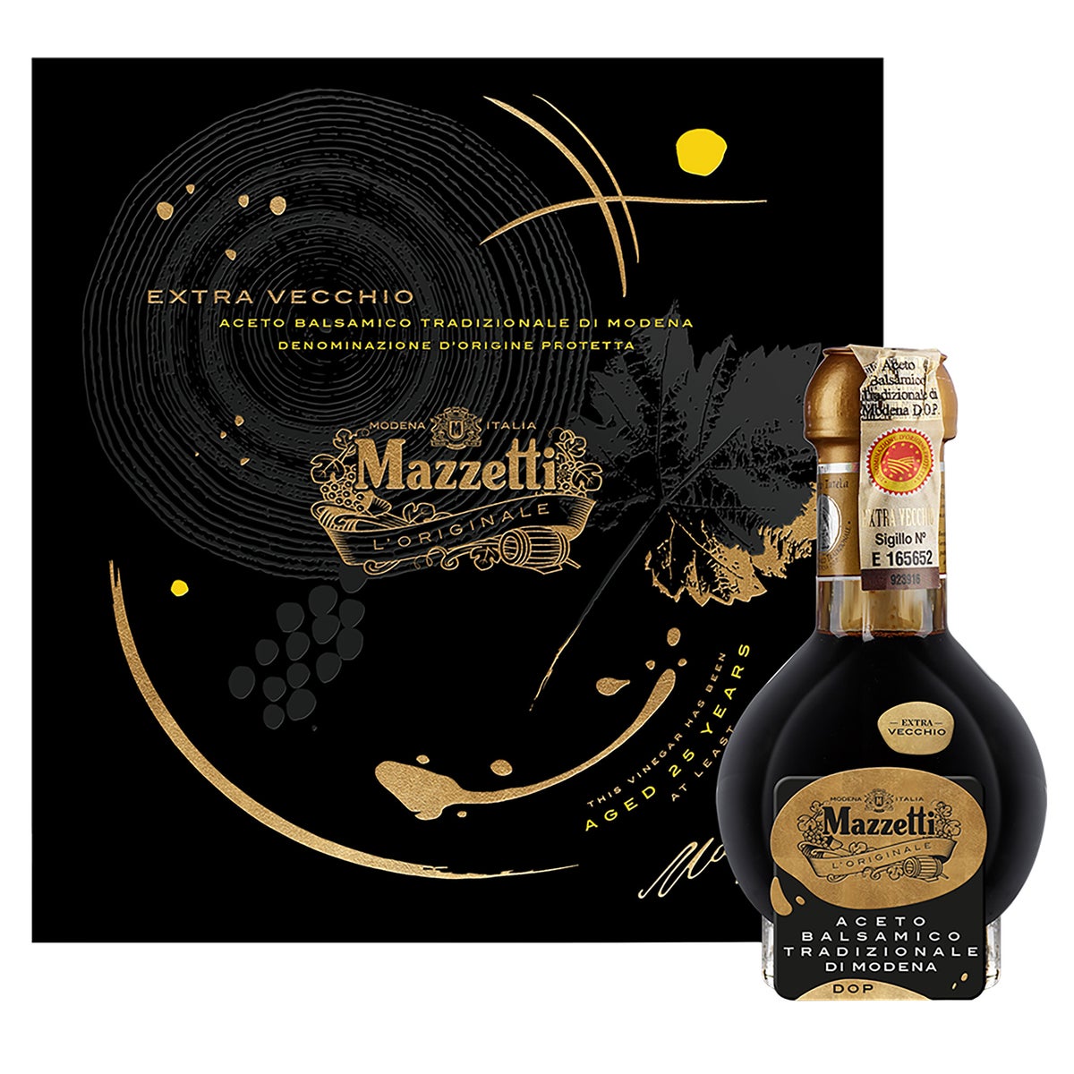 Mazzetti 25-year balsamic vinegar bottle