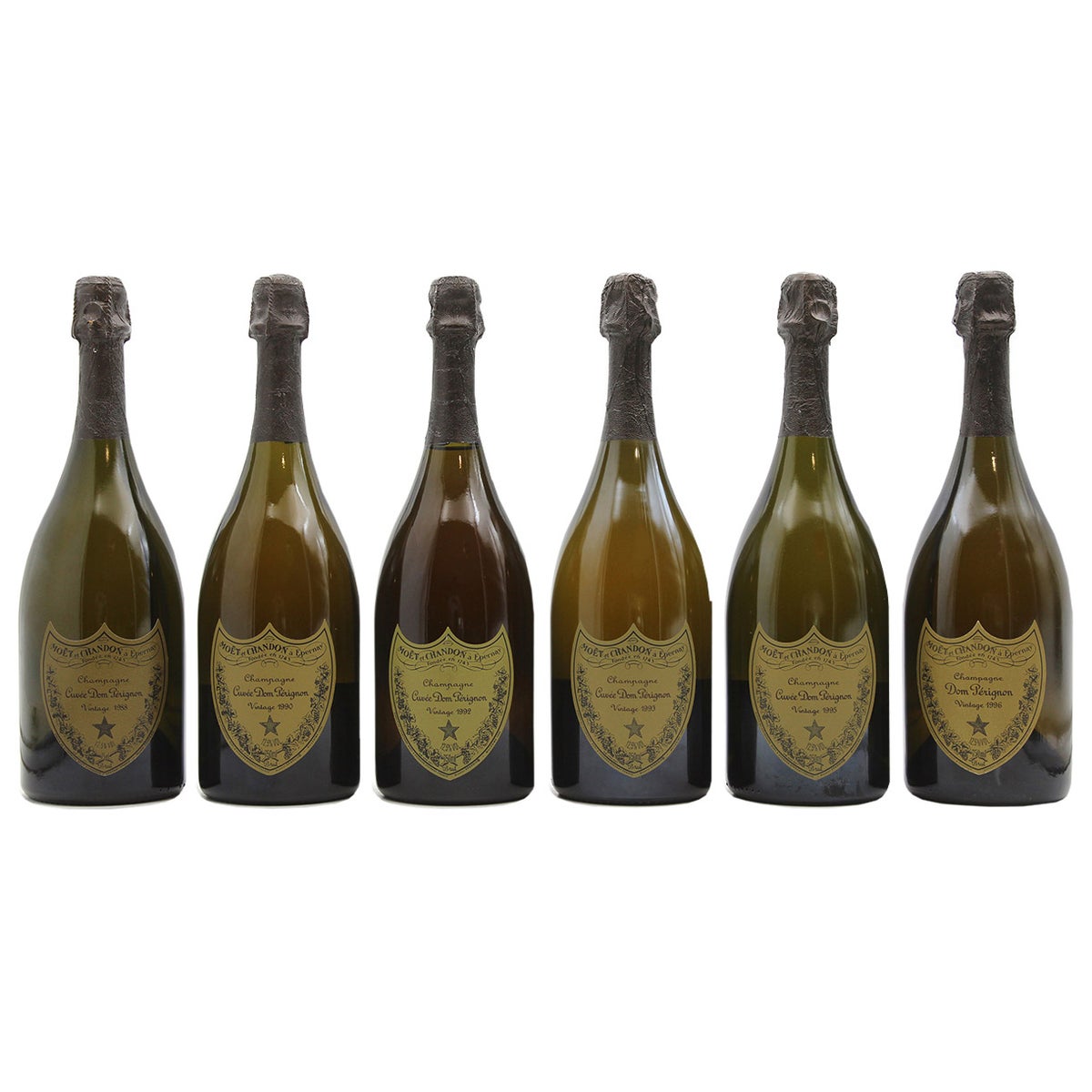 Dom Perignon 1976 to 2012 Champagne vertical collection