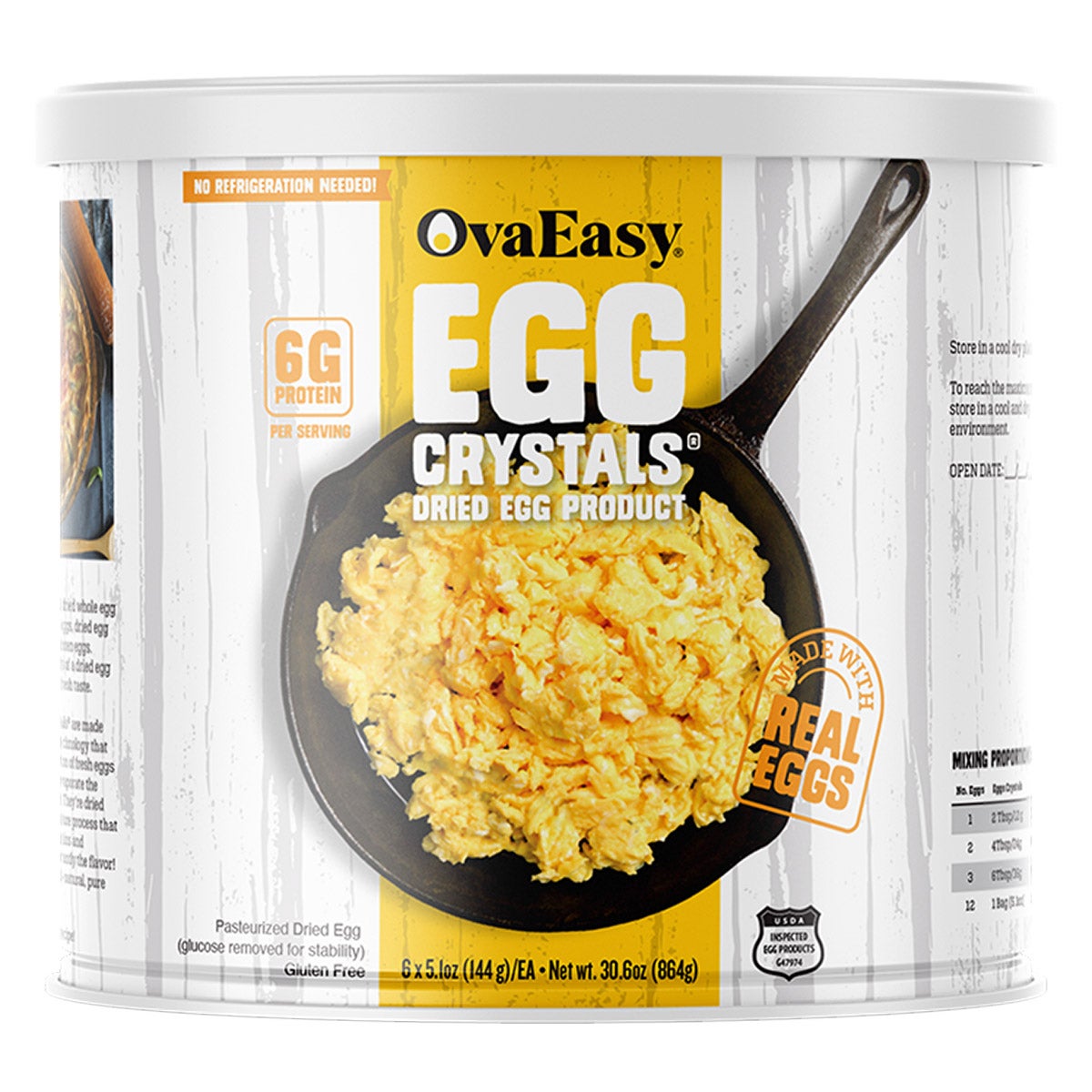 OvaEasy whole egg crystals 2-pack in #10 cans