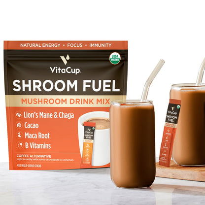 VitaCup Shroom Fuel instant coffee alternative box front