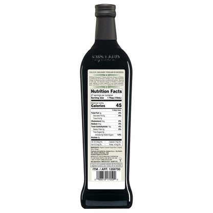 Two 33.8 oz bottles of organic balsamic vinegar