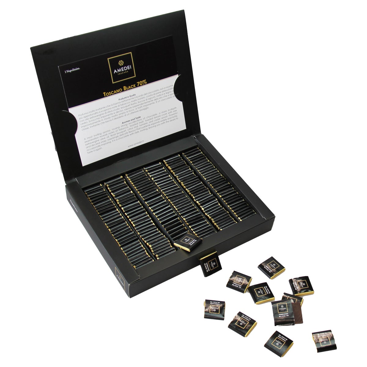 Amedei 70 percent dark chocolate mini bars