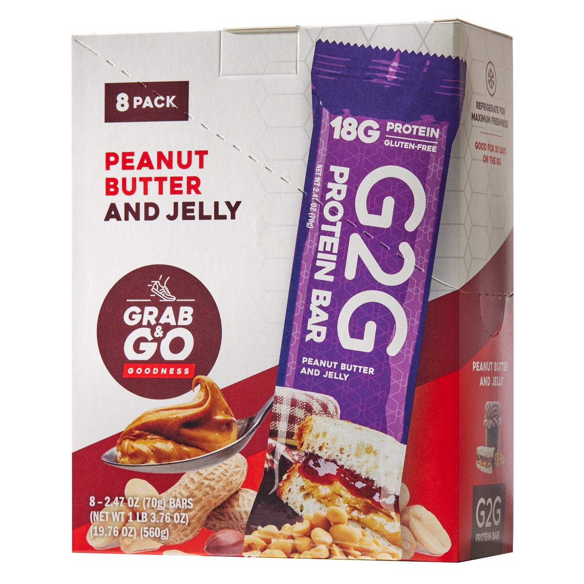 G2G protein bars 3-pack box set