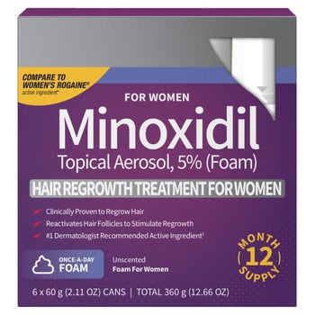 Women's Minoxidil by Perrigo 6-pack hair regrowth foam
