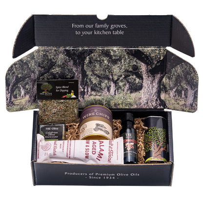 TRE Olive olive oil and balsamic vinegar gift box
