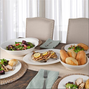 Mikasa Nellie white bone china 3-piece serving set