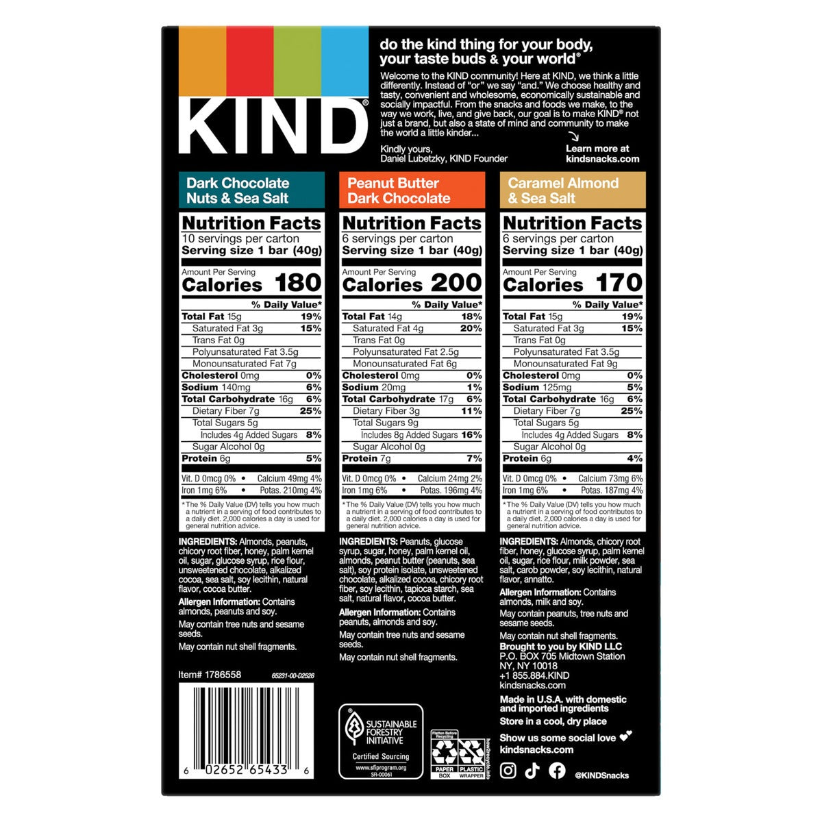 KIND Peanut Butter Dark Chocolate nut bars
