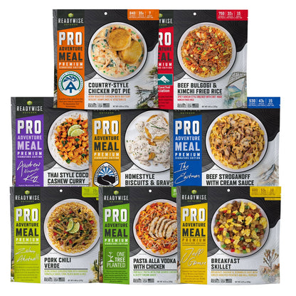 ReadyWise outdoor pro meal sampler pack