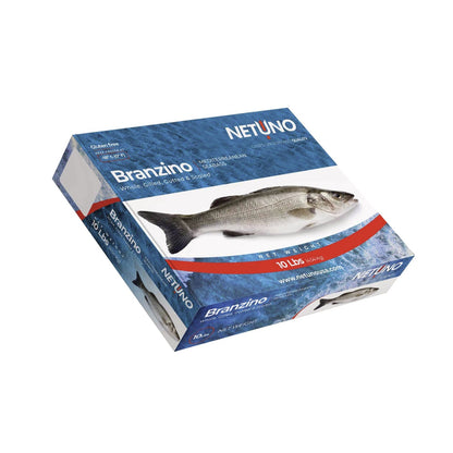Imported whole branzino fish case pack