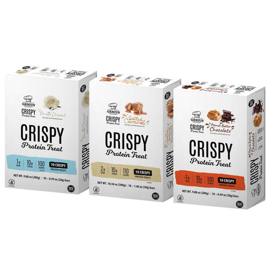 Genius Gourmet salted caramel protein bars