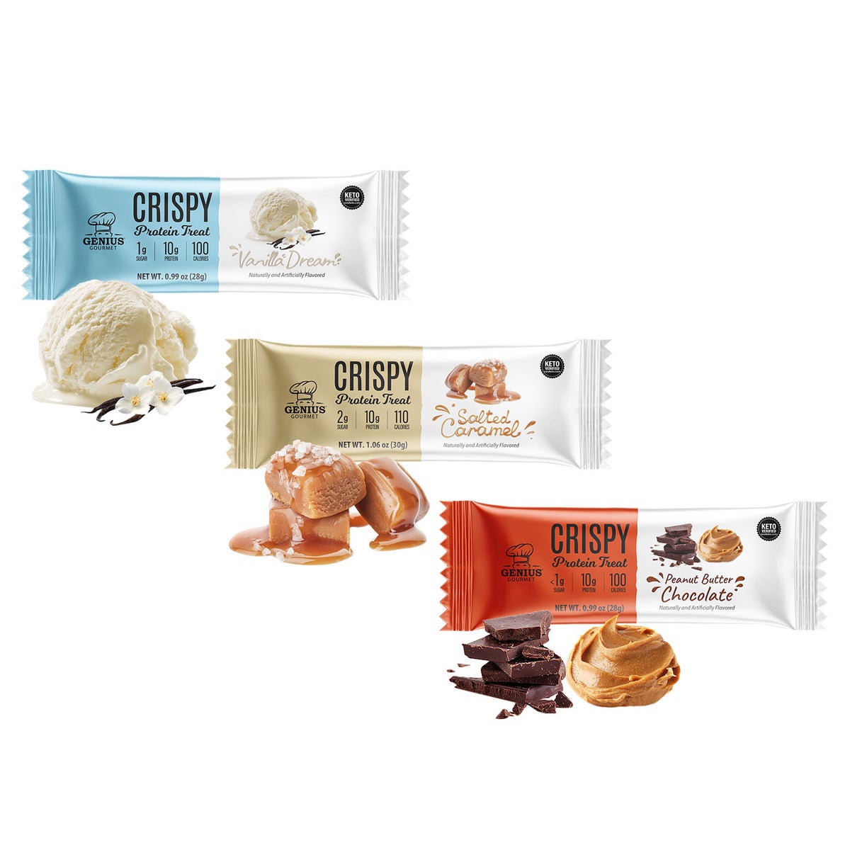 Genius Gourmet vanilla dream protein bars
