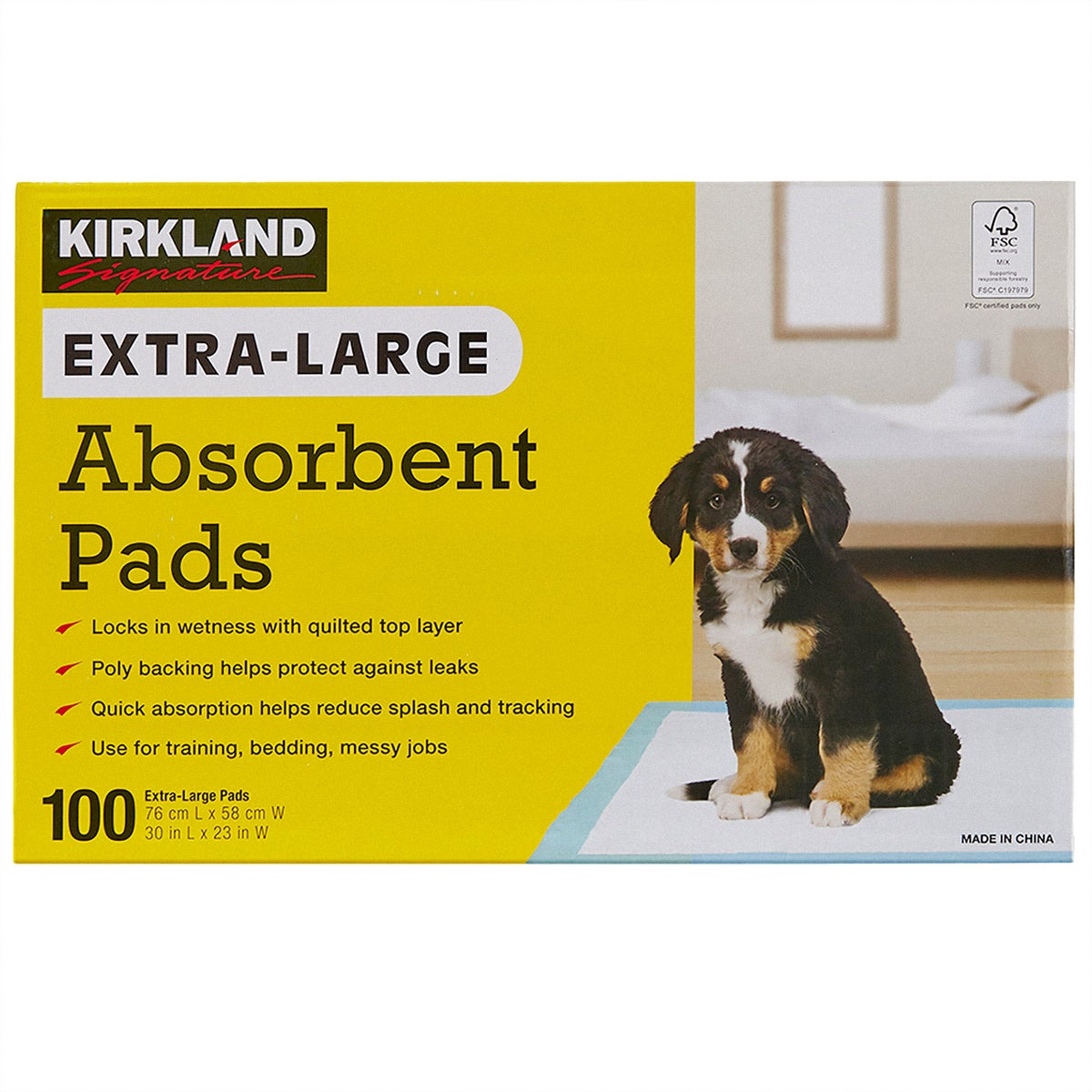 Kirkland Signature extra-large absorbent pads 100-count