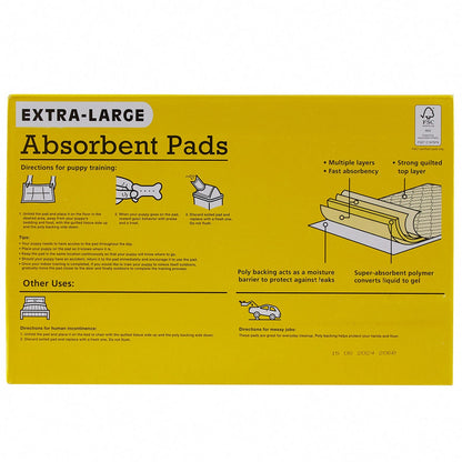 Quilted top layer absorbent pet pads