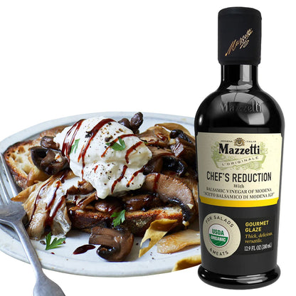Italian organic balsamic glaze for finishing dishes