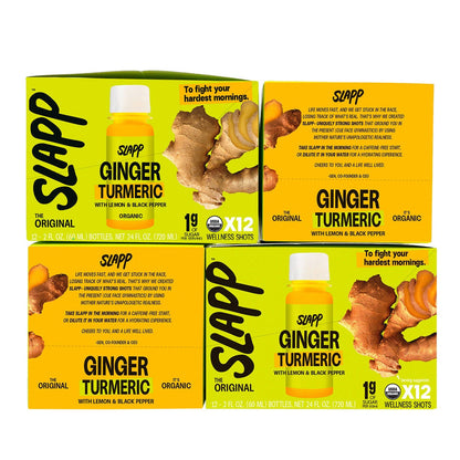 Pack of 48 SLAPP organic wellness shots