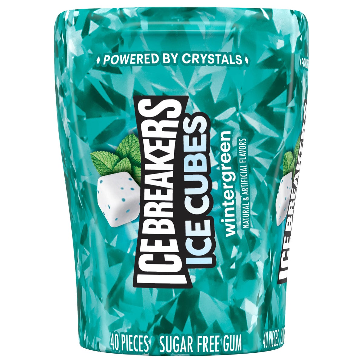 Ice Breakers sugar free wintergreen gum bottles