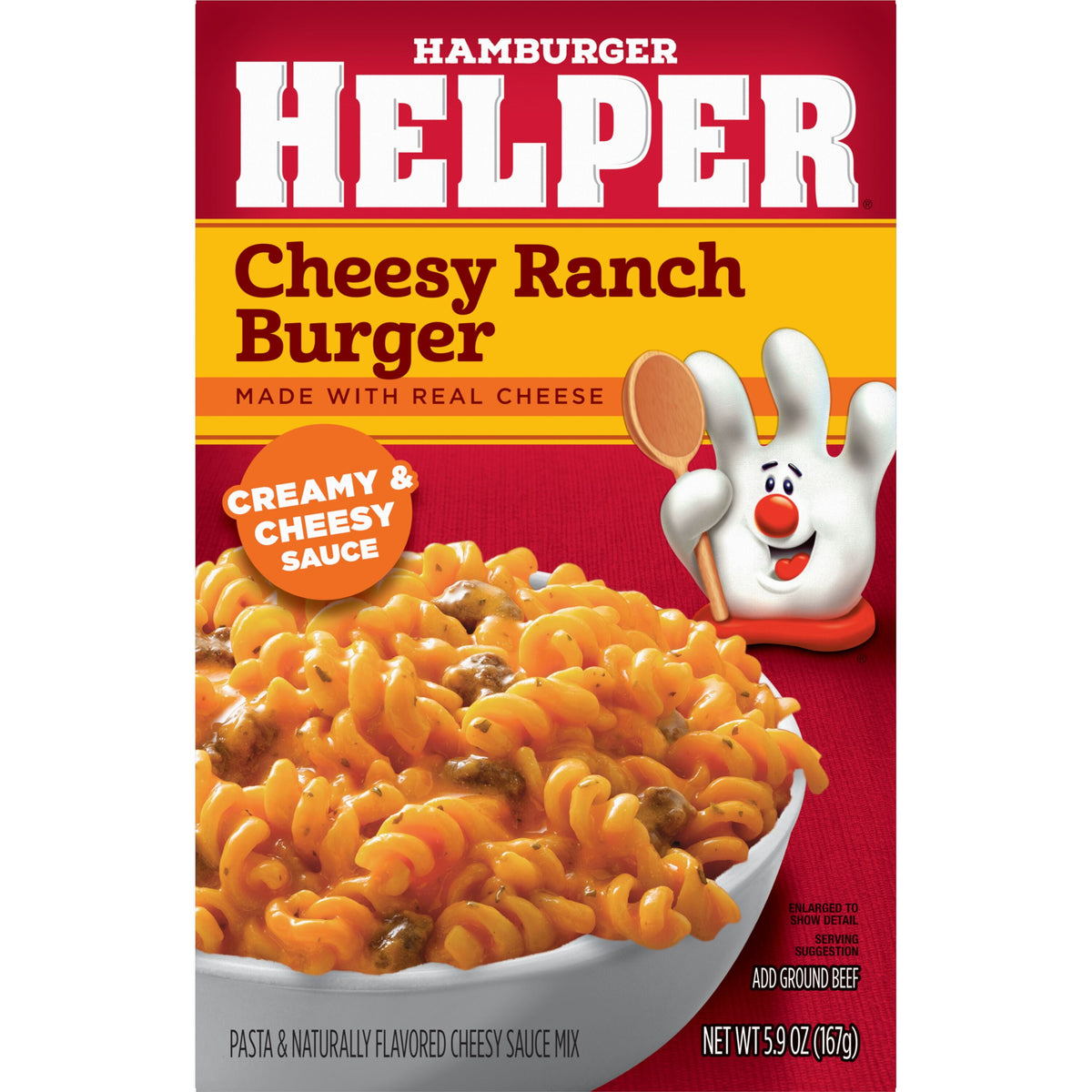 Hamburger Helper 5.5 oz cheesy ranch pasta mix