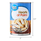Canned hearts of palm from Great Value