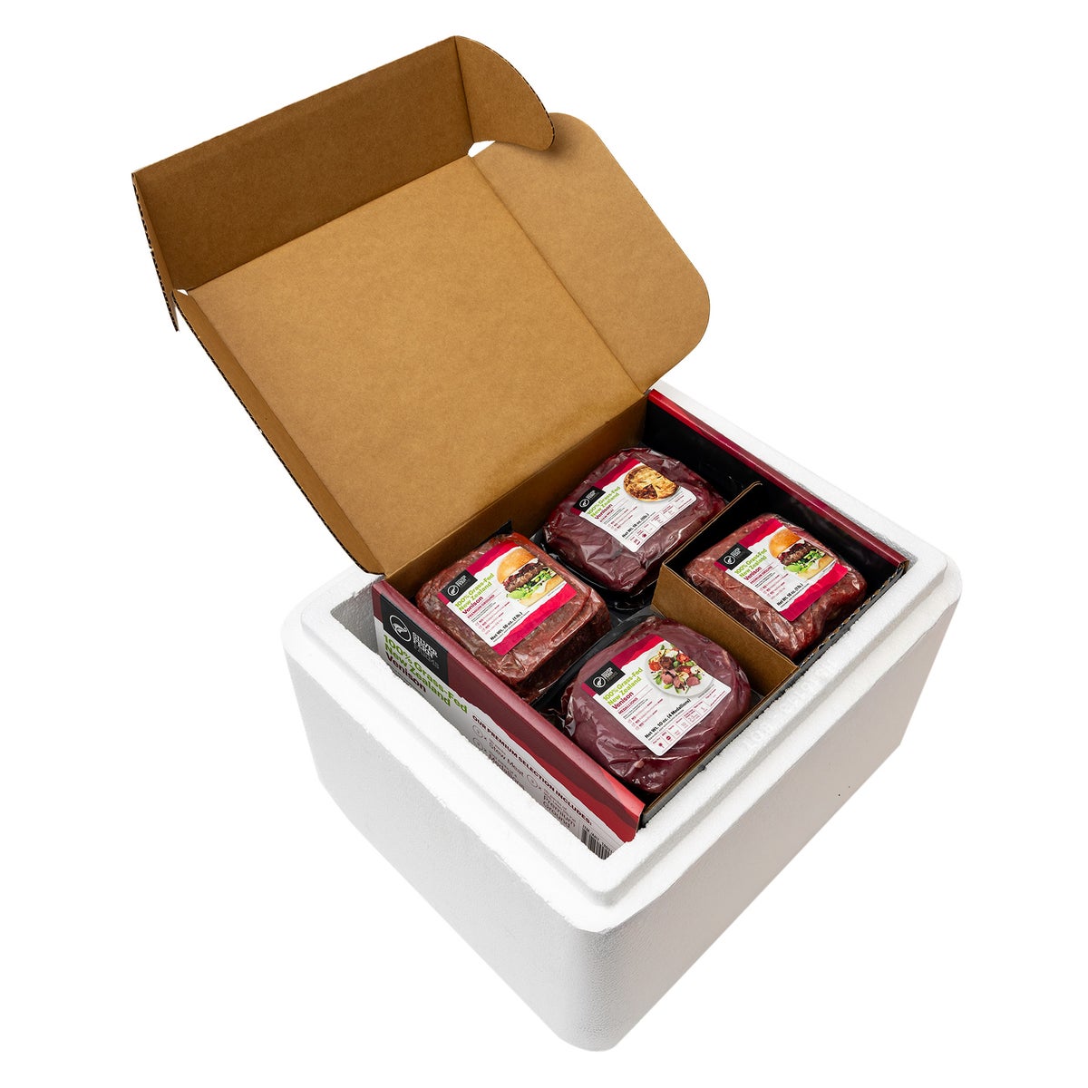 New Zealand grass-fed venison meat box assortment