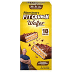 FITCRUNCH chocolate peanut butter wafer protein bars box