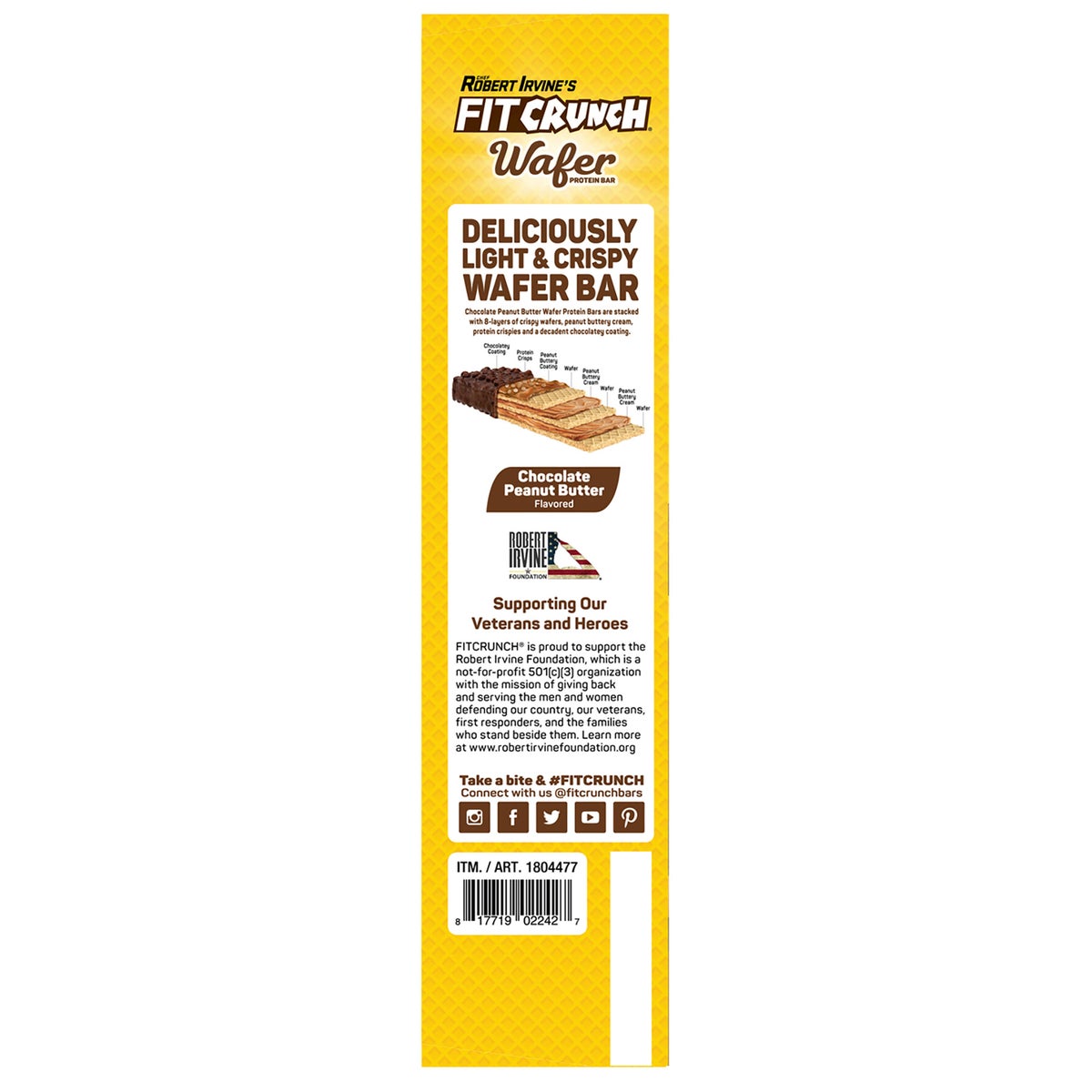 FITCRUNCH protein bar nutrition and flavor details