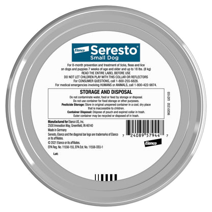 Small dog flea and tick collar by Seresto