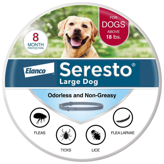 Odorless Seresto dog collar for 8 month prevention