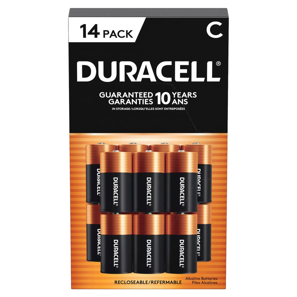 Duracell C alkaline batteries 14-count pack