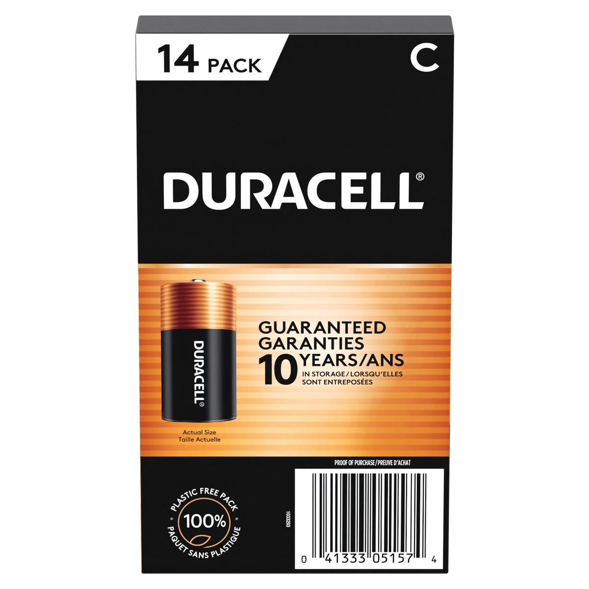 Duracell C batteries for household devices
