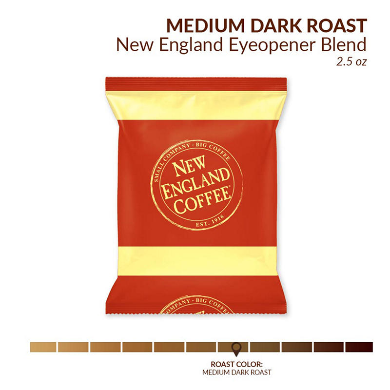 Rich zesty roast coffee blend packaging