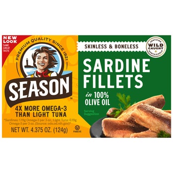 4.375 oz sardine fillets multi-pack in olive oil