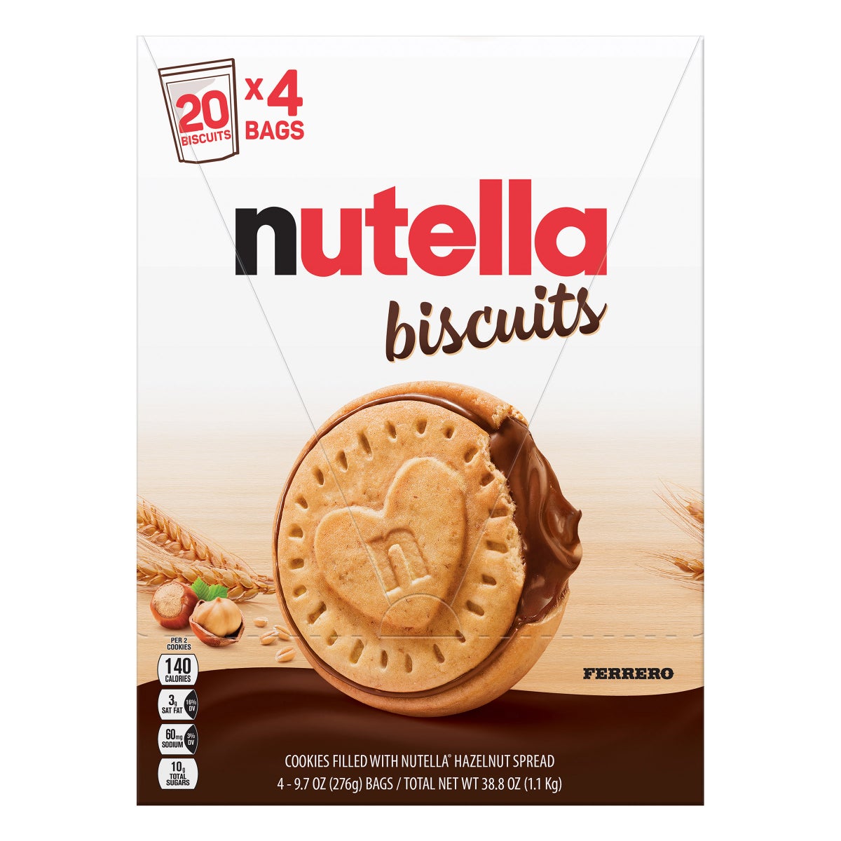 Nutella Biscuits 9.7 oz 4-count snack bags