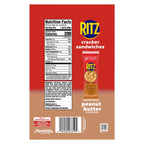 RITZ peanut butter crackers close-up packaging
