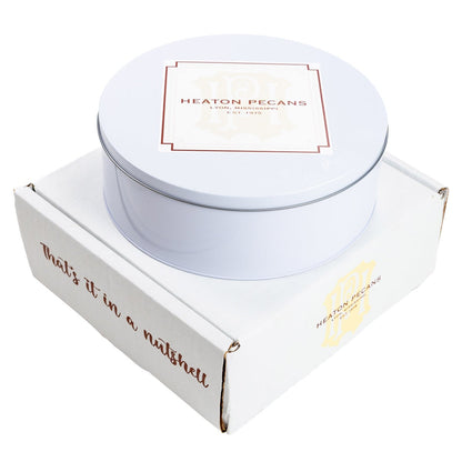 Mississippi Delta white chocolate pecans gift tin